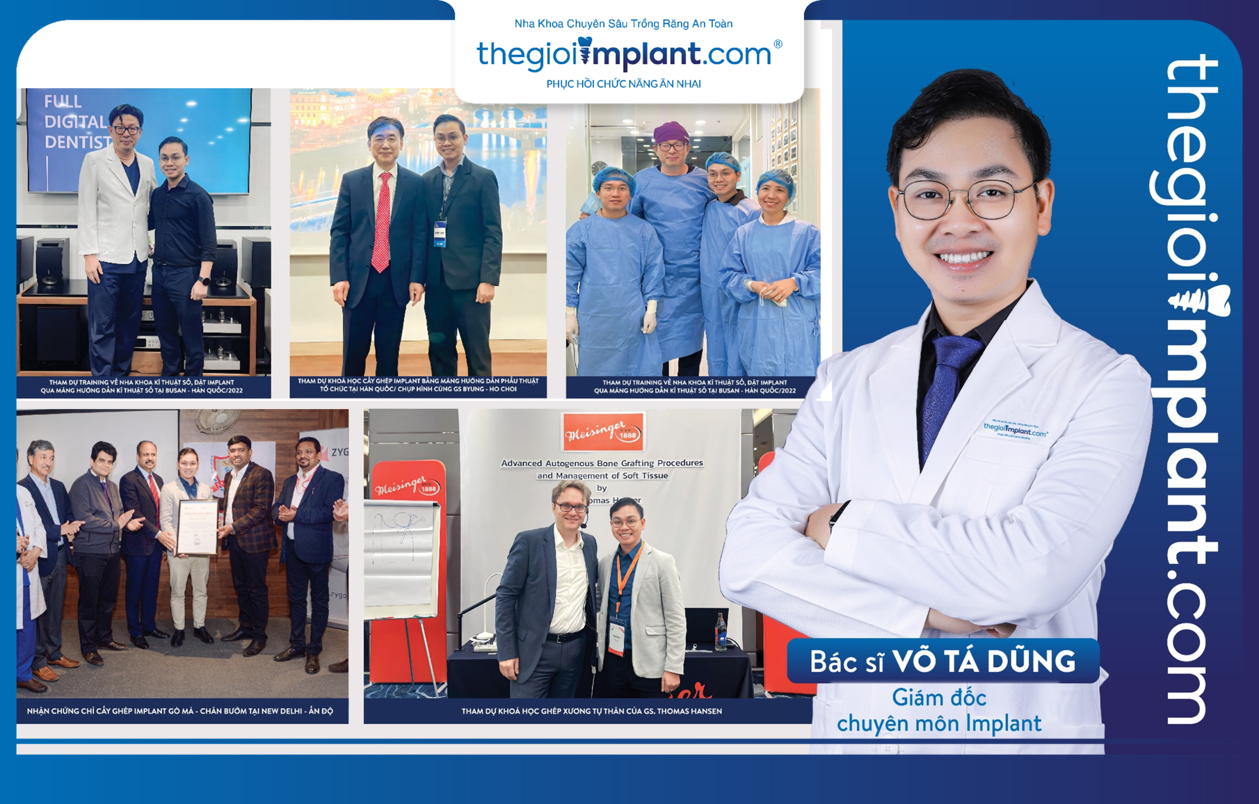Dr. Vo Ta Dung - Implant Clinical Director at Thegioiimplant Dental Clinic