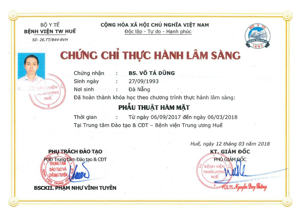 Chứng chỉ 3