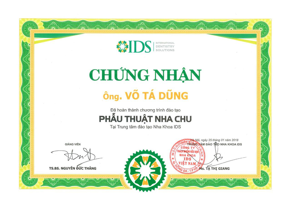 Chứng chỉ 4