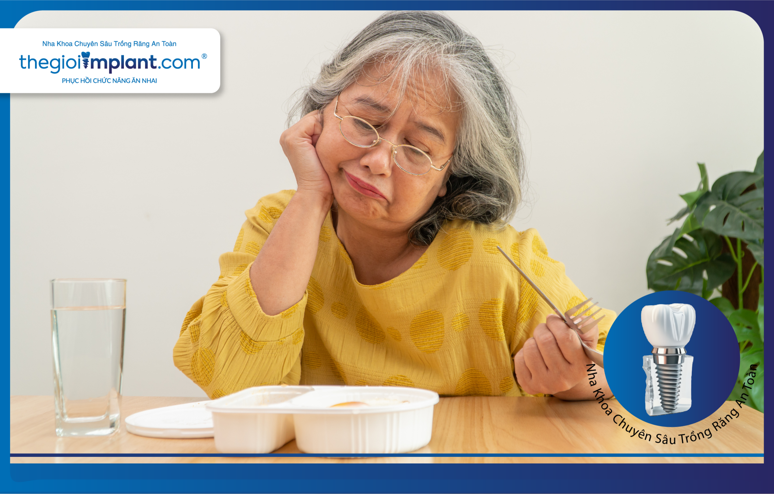 Tooth loss makes eating and chewing difficult